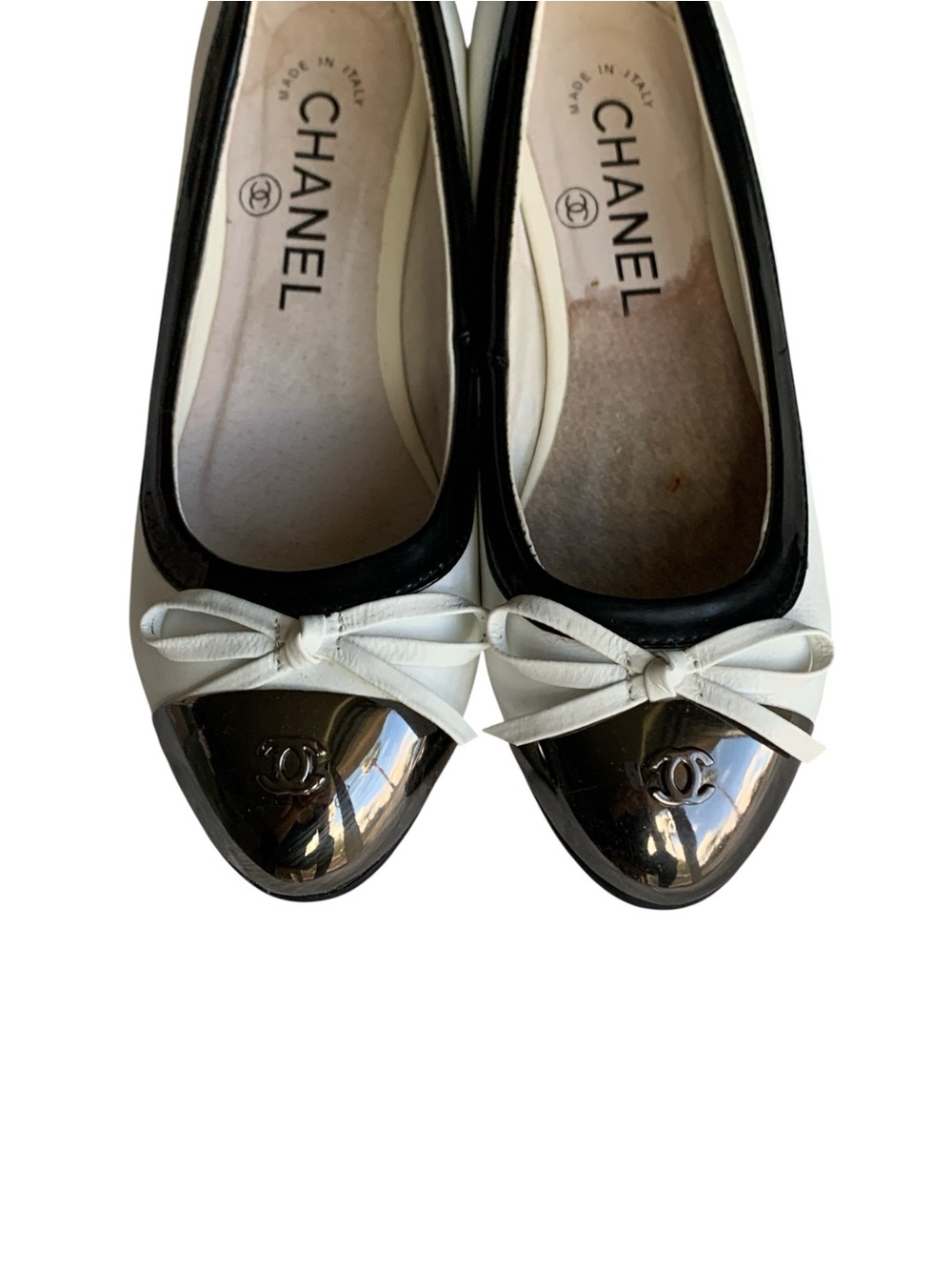 🥿 Women’s Two-Tone Cap-Toe Bow Ballet Flats 🥿 - Picture 7 of 12